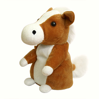 Интерактивная игрушка - повторюшка "Лошадка", коричневая