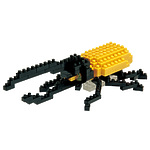 Мини-конструктор Nanoblock (Наноблок) "Жук-Геркулес", 110 элементов