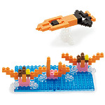 Мини-конструктор Nanoblock Спорт (Наноблок) "Плавание", 160 элементов