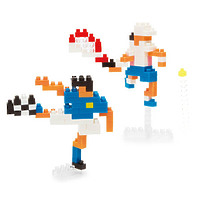 Мини-конструктор Nanoblock Спорт (Наноблок) "Футбол и Теннис", 150 элементов