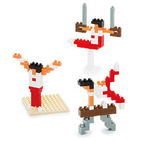 Мини-конструктор Nanoblock Спорт (Наноблок) "Гимнастика", 150 элементов