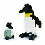 Мини-конструктор Nanoblock (Наноблок) "Императорский Пингвин", 100 элементов