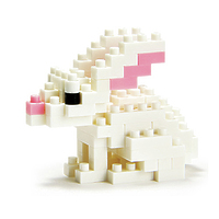 Мини-конструктор Nanoblock (Наноблок) "Кролик", 90 элементов