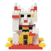 Мини-конструктор Nanoblock (Наноблок) "Кот удачи", 150 элементов