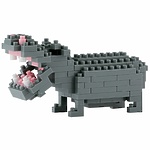 Мини-конструктор Nanoblock (Наноблок) "Бегемот", 130 элементов