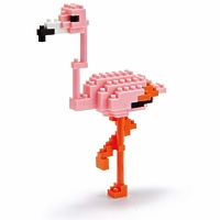 Мини-конструктор Nanoblock (Наноблок) "Розовый Фламинго", 110 элементов