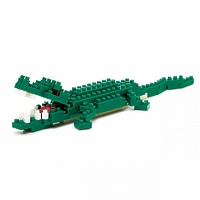 Мини-конструктор Nanoblock (Наноблок) "Крокодил", 100 элементов