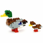 Мини-конструктор Nanoblock (Наноблок) "Дикая Утка", 110 элементов