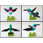 Мини-конструктор Nanoblock (Наноблок) "Колибри", 100 элементов