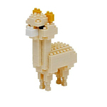 Мини-конструктор Nanoblock (Наноблок) "Альпака Бежевая", 110 элементов