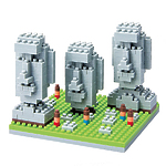 Мини-конструктор Nanoblock (Наноблок) "Остров Пасхи", 320 элементов