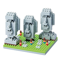 Мини-конструктор Nanoblock (Наноблок) "Остров Пасхи", 320 элементов