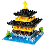 Мини-конструктор Nanoblock (Наноблок) "Золотой Павильон Кинкаку-дзи", 370 элементов