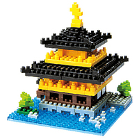 Мини-конструктор Nanoblock (Наноблок) "Золотой Павильон Кинкаку-дзи", 370 элементов