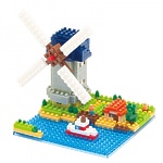 Мини-конструктор Nanoblock (Наноблок) "Ветряная Мельница" 350 элементов