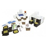 Бумажный конструктор "Minecraft Papercraft" Игровой мир "Снежный биом" 48 деталей