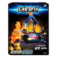 Конструктор Lite Brix (Лайт Брикс) "Бомба и огненные бойцы"