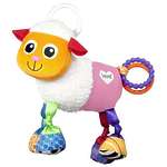 Мягкая погремушка-шуршалка Tomy Lamaze "Овечка Шереми" с подвеской
