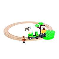 Железная дорога Brio "Сафари" с мартышкой, 2 фигурки, 17 элементов