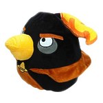 Декоративная подушка Angry Birds Space "Чёрная птица Black Firebomb bird" 25см
