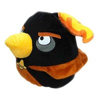 Декоративная подушка Angry Birds Space "Чёрная птица Black Firebomb bird" 25см
