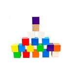 Развивающая игрушка «Кубики цветные», 18 деталей