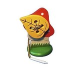 Развивающая игрушка «Шнуровка «Мухомор с листиком», на подставке