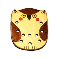 Развивающая игрушка «Шнуровка «Сова», массив
