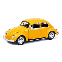 Машина металлическая "Volkswagen Beetle 1967", инерционная, желтый матовый цвет