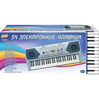 Синтезатор "Пианино электронное" 54 клавиши, с микрофоном, работает от встроенного адаптера 220V