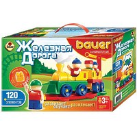 Конструктор "Bauer" серии Железная дорога, 120 элементов