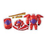 Игрушка-фигурка EggStars "Яйцо-трансформер. Бэймакс", цвет красный